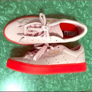adidas sleek pink sole